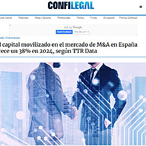 El capital movilizado en el mercado de M&A en Espaa crece un 38% en 2024, segn TTR Data